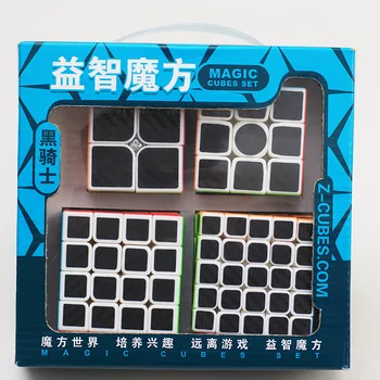 Zhenwei Viteza Cub Puzzle Pack | 2x2 3x3 4x4 5x5 Fibre Orez Piramida Oblic Megaminx Carbon Stickerless Cube Set Colectie